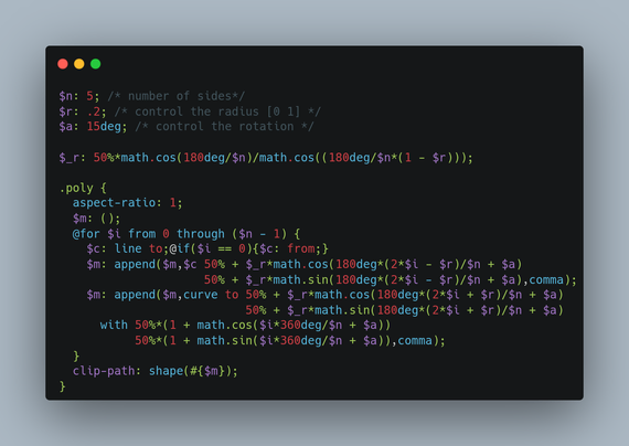 Overview of the CSS code from the link in the post