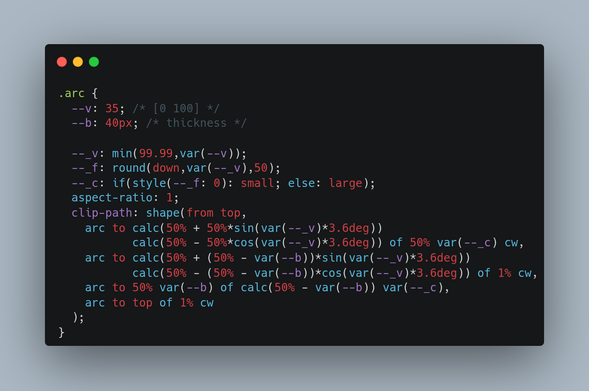 Overview of the CSS code from the provided link