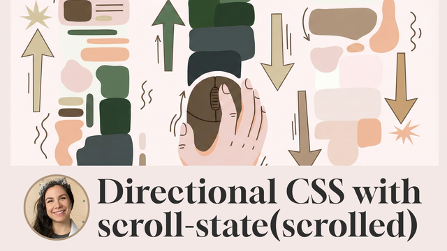 Directional CSS with scroll-state(scrolled).