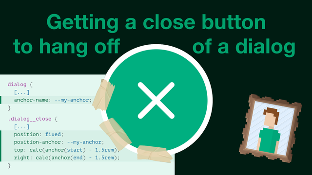 Getting a close button to hang off of a dialog.